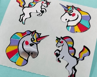 Vintage Unicorn Mod Foil Stickers - Unbranded, Illuminations?