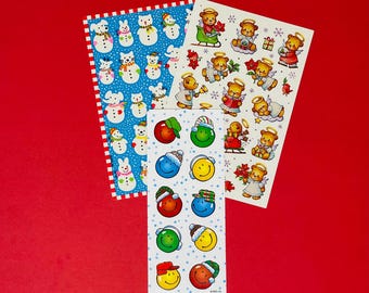 Vintage AGC Christmas Sticker Sheets. You choose!