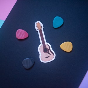 Acoustic Guitar Sticker