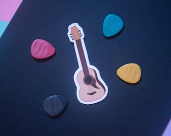 Acoustic Guitar Sticker