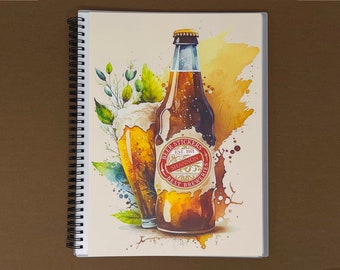 8.5x10.5 Reusable Sticker Album , Beer Brewery Stickers