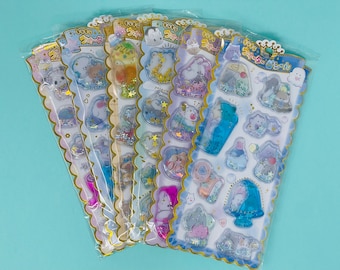 MORE NEW STYLES! Shaker Stickers filled with Water, Confetti and Glitter