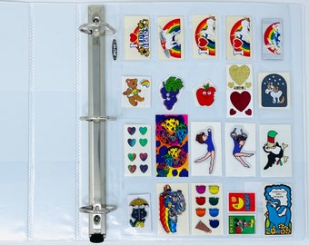 20 Pocket (Style 2) 3 Ring Binder Sheet For Sticker Collecting.