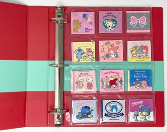 12 Pocket 3 Ring Binder Sheet For Sticker Collecting.