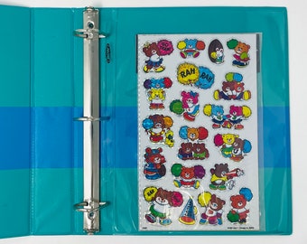1 Tasche 3 Ring Mappe Für Sticker Sammeln.