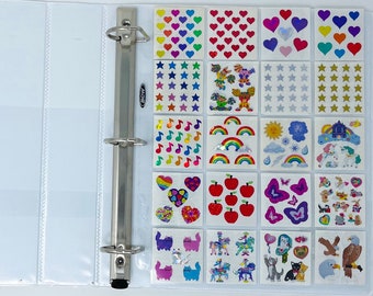 20 Pocket (Style 1) 3 Ringbuch Für Sticker Sammeln.