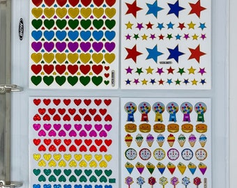 4 Pocket 3 Ring Binder Sheet For Sticker Collecting.