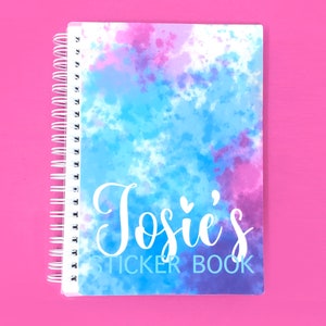 Reusable Sticker Book , Personalized Tie Dye