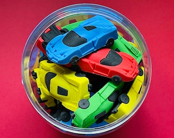 Car Puzzle Erasers, Back to School Supplies