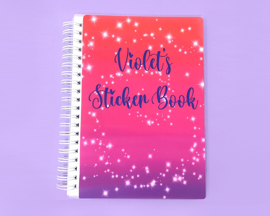 Reusable Sticker Book , Personalized Galaxy Etsy