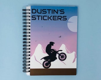 8.5x11.5 Reusable Sticker Book , Custom Dirt Bike 2 Sizes