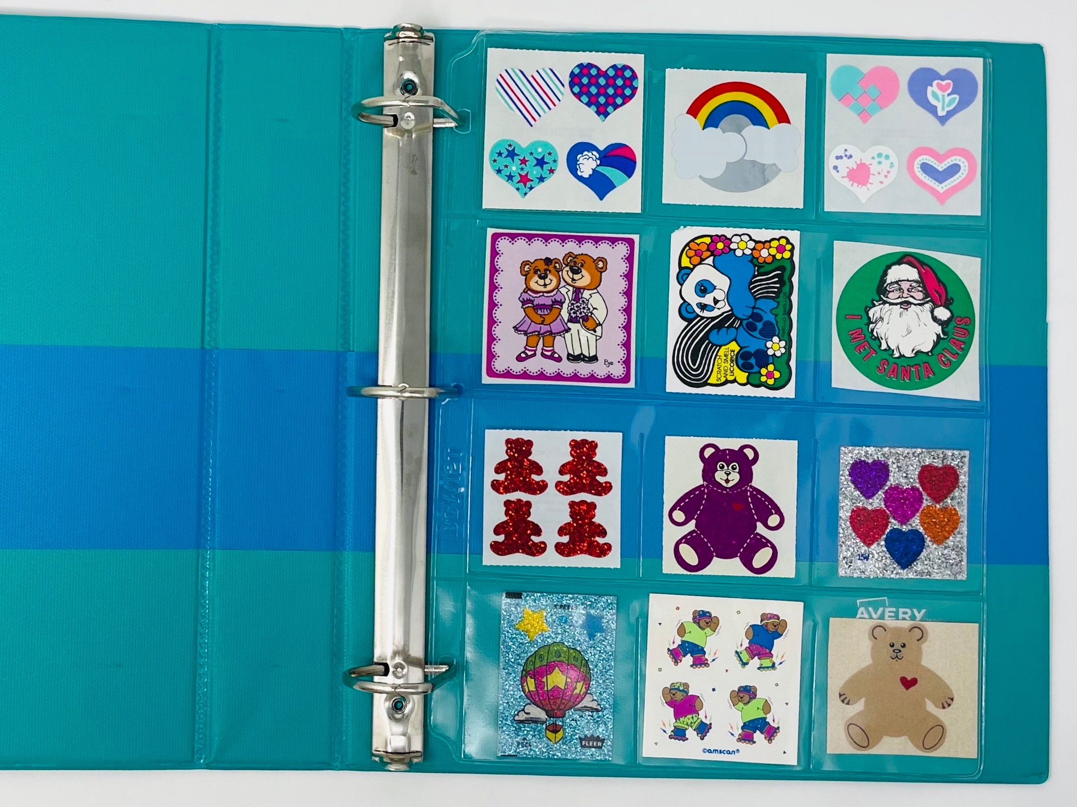12 Pocket 3 Ring Binder Sheet for Sticker Collecting. - Etsy