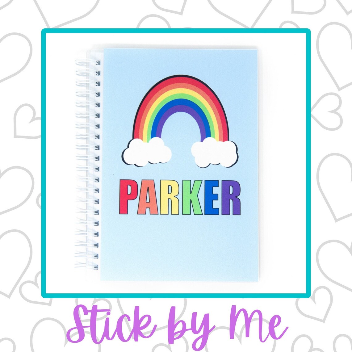 Reusable Sticker Book Personalized Rainbow Etsy