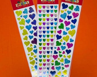 Woody’s Sparkle Heart Prismatic Stickers.