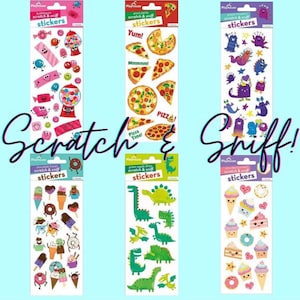 Stickers à gratter et à renifler, 10 modèles