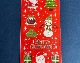 Vintage Hallmark Christmas Sticker Sheet