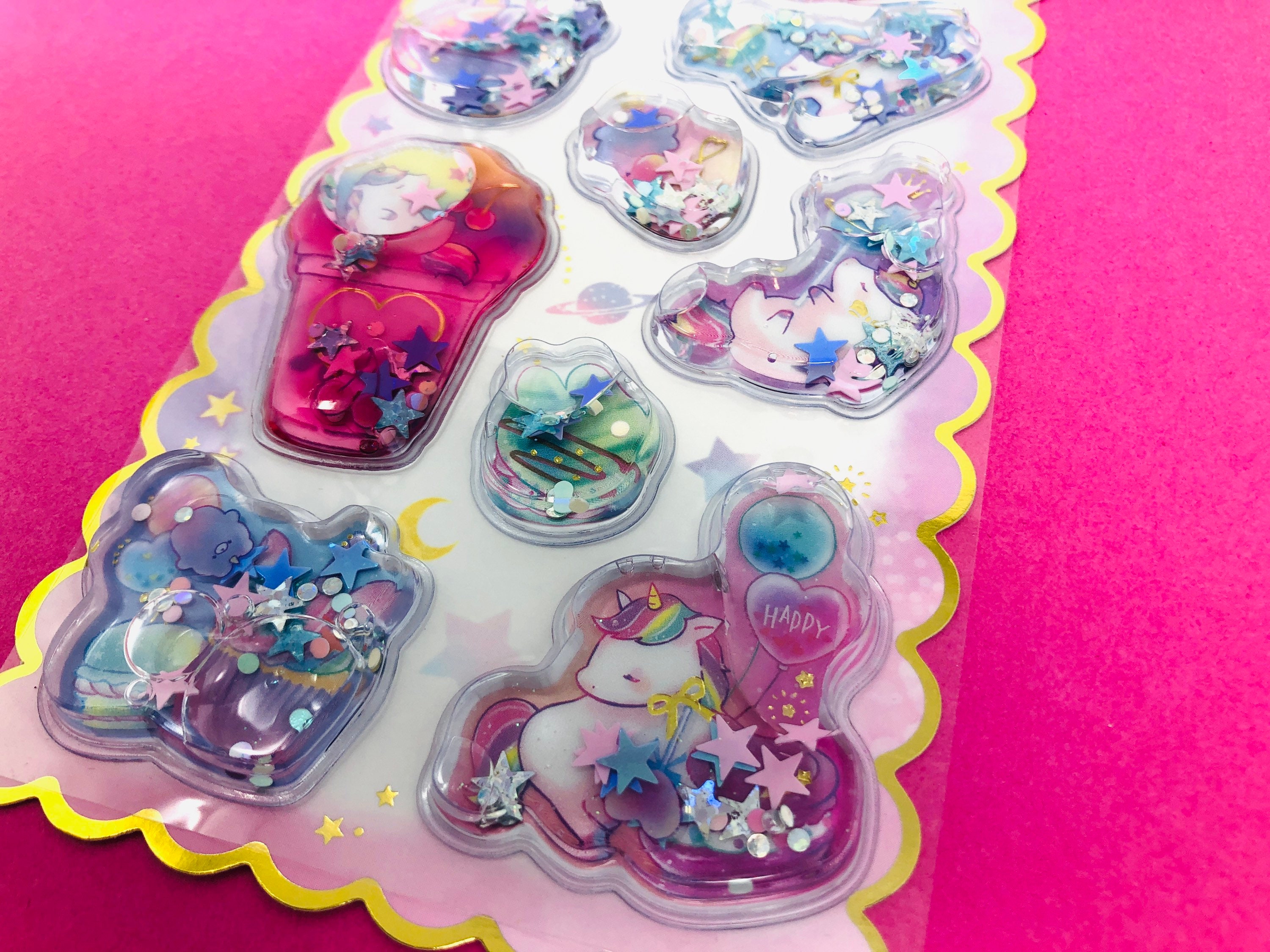 Ultimate Puffy 3D Glittery Shaker stickers grab bags!