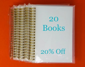 Twenty 5x7" Blank Cover Reusable Sticker Albums US