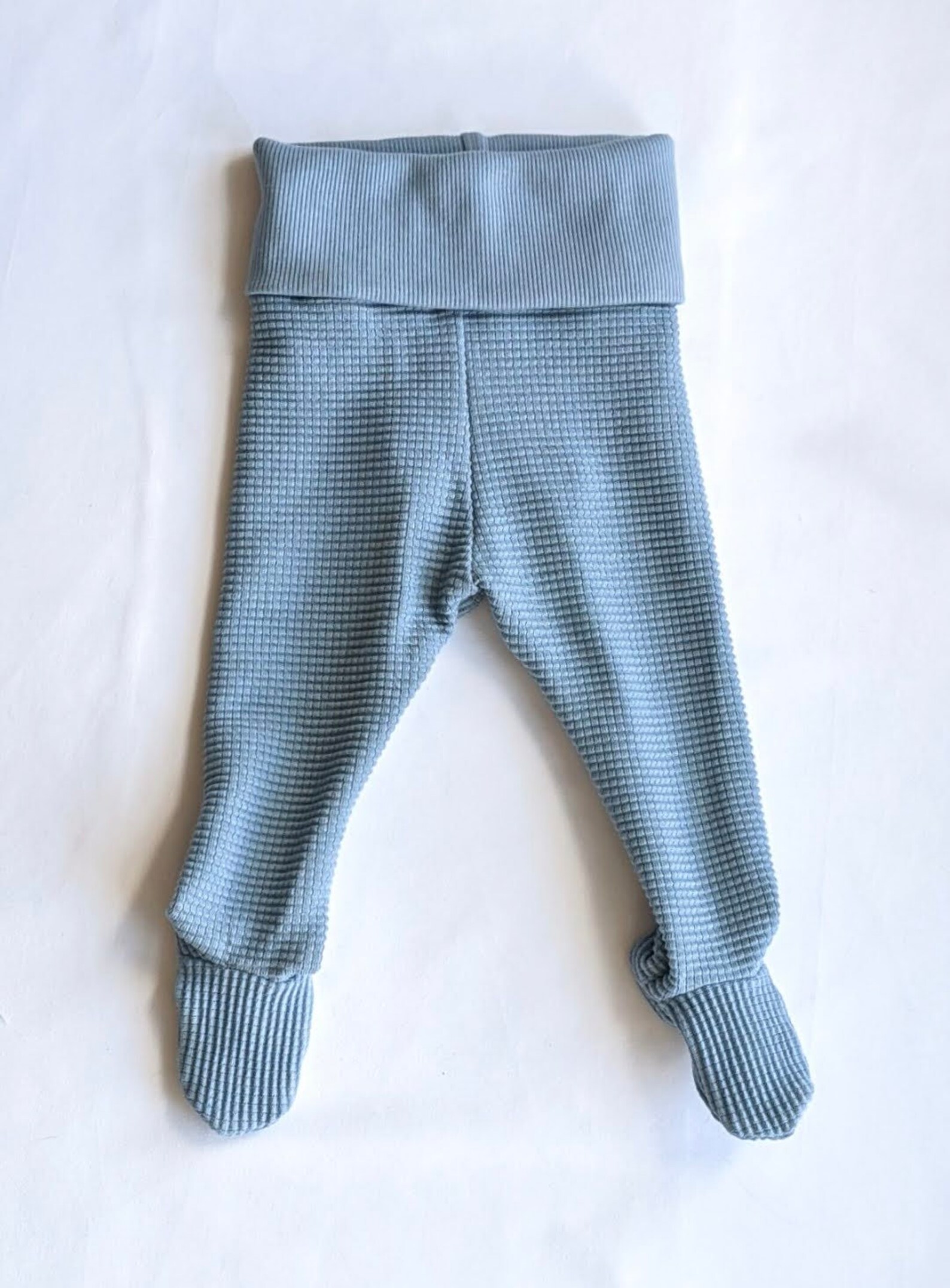 Baby Waffle Footed Leggings / Organic Toddler Footie Pants / - Etsy