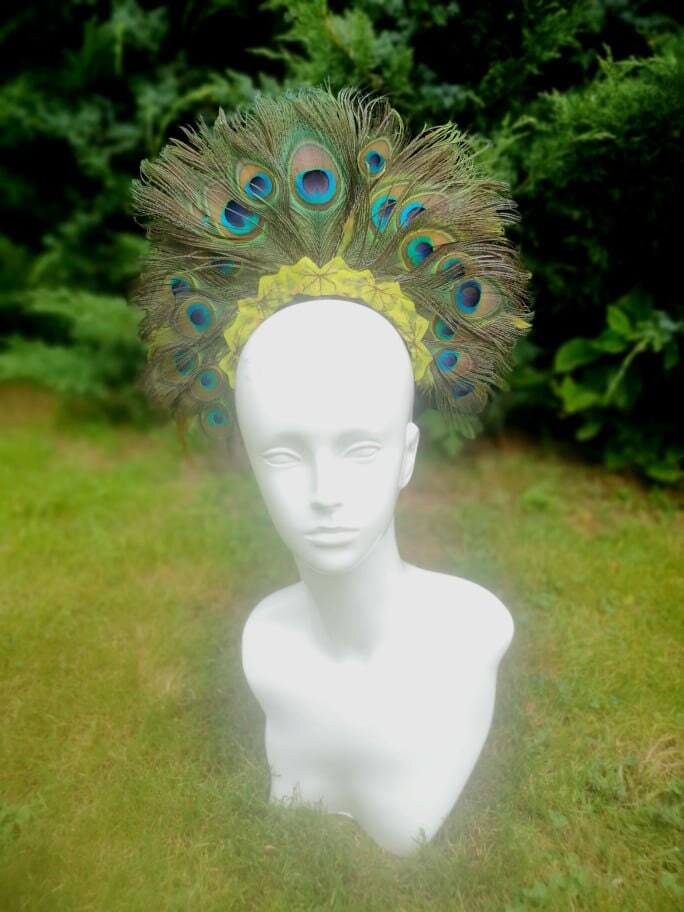Peacock Feather Headdress Feather 