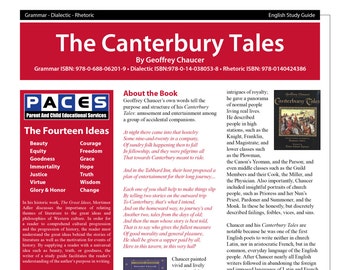 Canterbury Tales - 3 levels - Study Guide with Answer Key