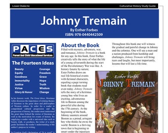 Johnny Tremain  - Study Guide with Answer Key