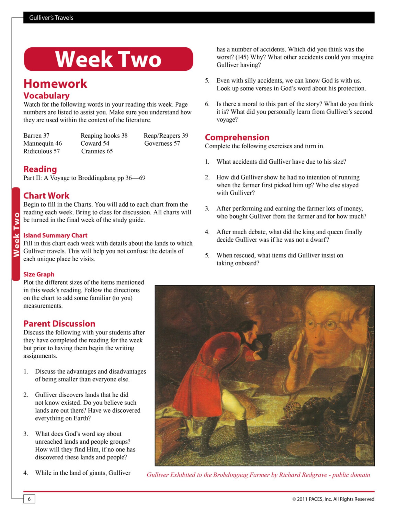 Gulliver's Travels (classic Starts) - Study Guide With Answer Key - Etsy