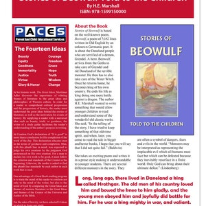 Histoires de Beowulf racontées aux enfants - Guide d&#39;étude avec corrigé