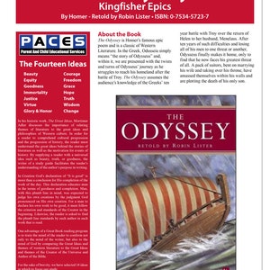 The Odyssey Kingfisher Epics Study Guide with Answer Key image 1