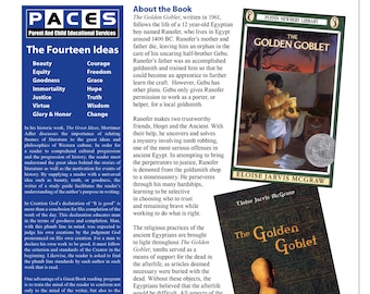 The Golden Goblet - Study Guide with Answer Key!
