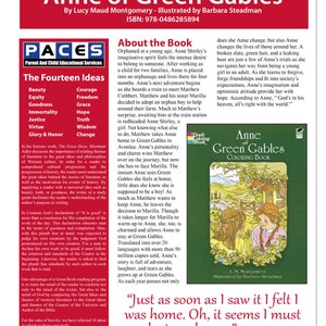 Anne of Green Gables Coloring Book - Study Guide with Answer Key