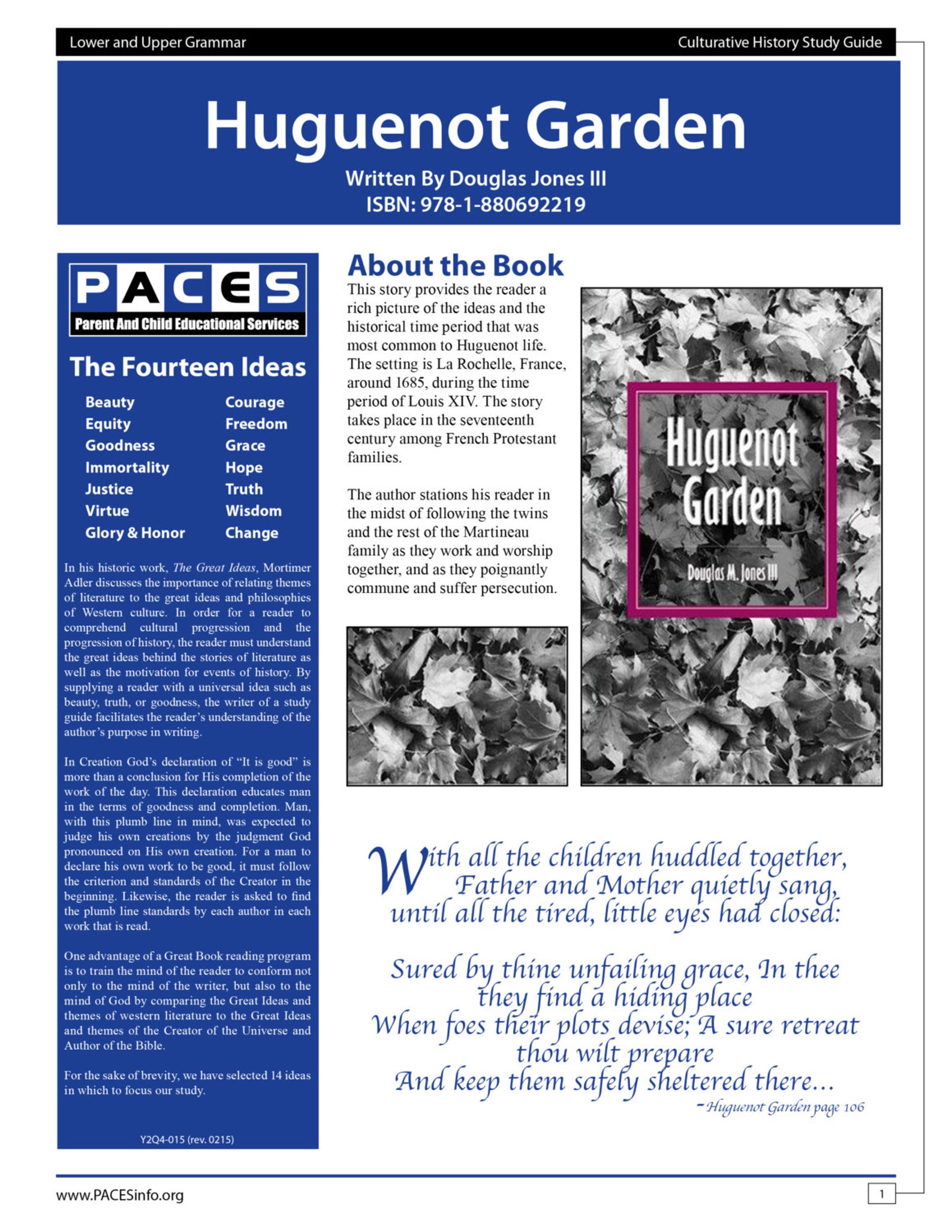 Huguenot Garden Study Guide With Answer Key Etsy