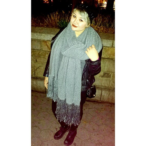 lenny kravitz oversized scarf