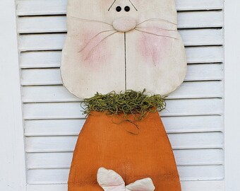 Bunny Door Greeter Pattern - Primitive Spring Rabbit E-Pattern