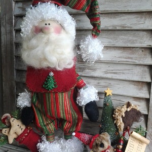 Santa Pattern - Christmas Adorable Santa E-Pattern - Craft Santa Pattern - Santa Pattern - Country Santa Pattern - DIY Christmas Pattern