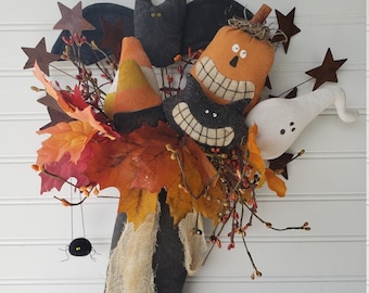 Witch Boot Door Greeter Pattern - Digital Pattern Large Witch Boot - DIY Witch Boot E Pattern - Halloween Front Door Witch Boot How To
