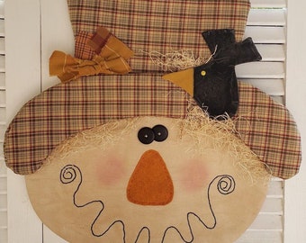 Craft Pattern - Sam Scarecrow Door Greeter E-Pattern - Fall Scarecrow Pattern - Harvest Scarcrow Door Greeter -Scarecrow Door Greeter