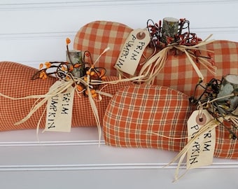 Primitive Fall Pumpkins Pattern: Mailed Paper Craft