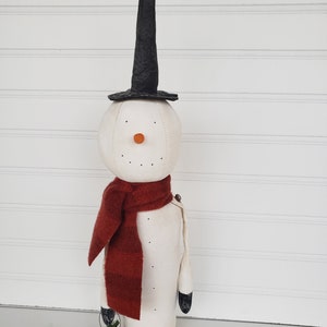 Primitive Snowman Sewing Pattern: Vintage Christmas Decor (Digital Pattern)