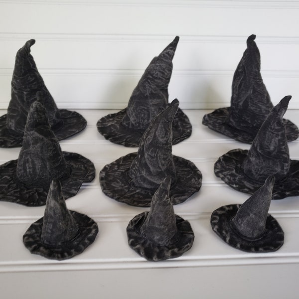 Witch Hat Bowl Filler - DIY Plain Witch Hat - Painted Sanded Witch Hat - Home Décor Witch Hat - Fall Craft Witch Hat - Halloween Home Accent