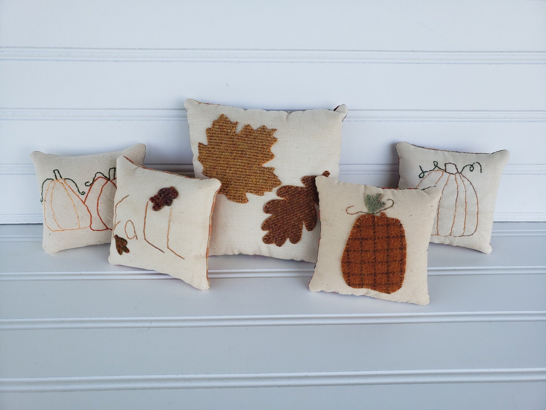 Wool Fall Bowl Filler Autumn Home Décor Fall Wool Bowl Etsy