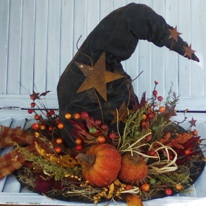 Witch Hat Centerpiece E-Pattern: 15&quot; Fall Home Decor (Digital Download)