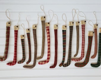 Craft Pattern - Christmas Stockings Ornament Pattern - Primitive Sewing Pattern - DIY Stocking E Pattern - Christmas Tree Ornament Pattern