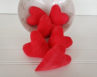 Heart Bowl Filler - Valentine Hearts Accent - Valentine Home Decor - Valentine Decoration - Gift for Her - Valentine Day Hearts - Red Hearts