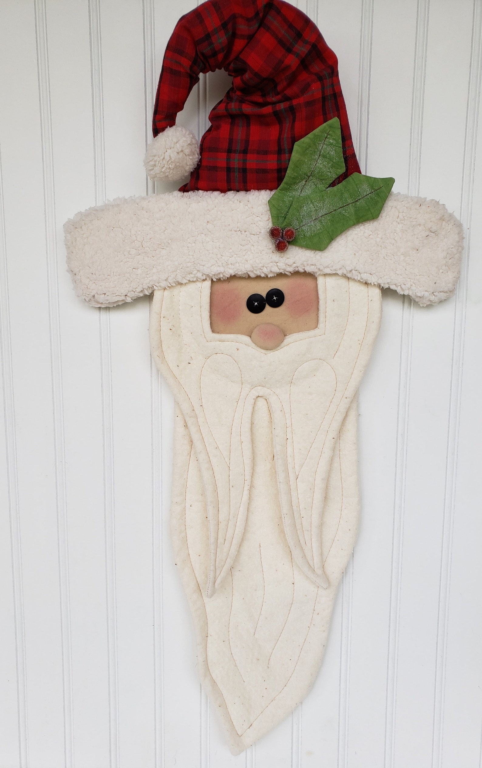 Santa Door Greeter Christmas Front Door Décor Primitive | Etsy