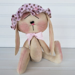 Bunny Pattern - Callie Baby Bunny Pattern - Country Bunny Pattern - Primitive Bunny Pattern  - Spring Bunny Pattern  -  Easter Bunny Pattern