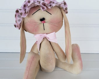 Callie Baby Bunny Pattern: Primitive Country Spring Easter Bunny
