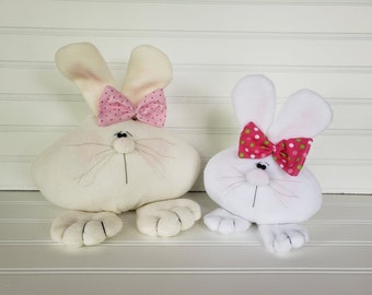 Chubby Bunny Sewing Pattern: Country Primitive Spring Easter Decor (Epattern)