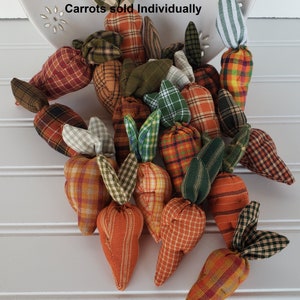 Spring Carrots Bowl Filler - Homespun Carrots - Primitive Country Handmade Carrots - Easter Home Decor - Tiered Tray Home Decor