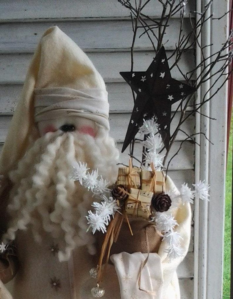 Primitive Santa Pattern: 23" DIY Christmas Craft Tutorial image 7